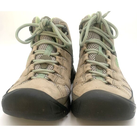 Keen Targhee Vent Mid Women’s Size 7.5 |Fumo/Quiet Green| Hiking Shoes Outdoors - Picture 4 of 12